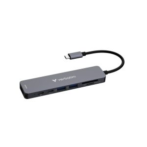 Verbatim USB-C Essentials Multiport Hub 7 priključaka: HDMI, USB-C, USB-C 3.2 Gen 1, 2 x USB-A 3.2 Gen 1, SD i microSD