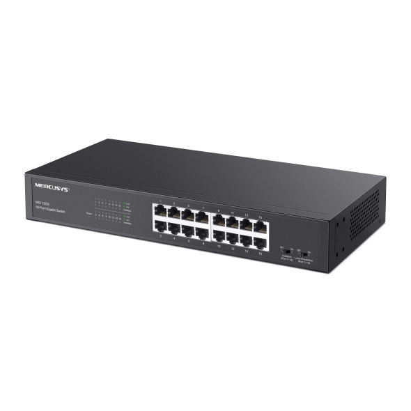 Mercusys 16-Port Gigabit Desktop preklopnik (Switch) 16×10/100/1000Mbps, Plug & Play, Auto-Negotiation, Auto-MDI/MDIX, metalno kučište - Slika 2