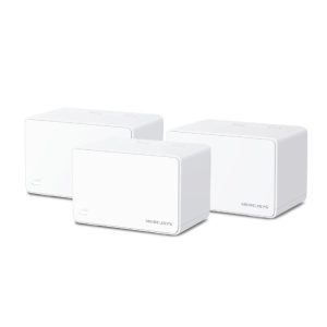 Mercusys Halo H80X(3-Pack) AX3000 Whole Home Mesh WiFi 6, Dual-Band 574Mbps/2402Mbps (2.4GHz/5GHz), 802.11ax/n/b/g 2.4 GHz - 802.11ax/ac/n/a 5 GHz, 3×G-LAN, Mercusys app
