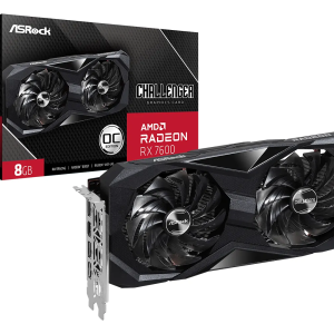ASRock AMD Radeon RX 7600 Challenger 8GB GDDR6/128-bit, PCIe 4.0, 1× HDMI/3× DP