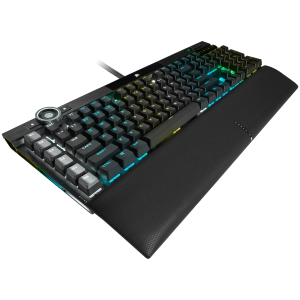 CORSAIR K100 RGB Optical-Mechanical Gaming Keyboard, Backlit RGB LED, Black PBT Keycaps