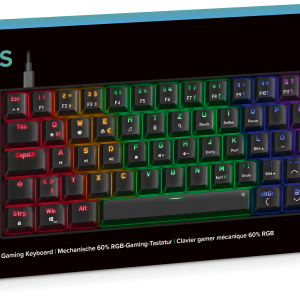 Tipkovnica SPEEDLINK Atmos, mehanička, RGB, US/HR layout, crna