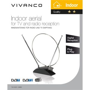 Antena VIVANCO VVANTCIRCLE2AN (38882), unutarnja, prstenast dizajn, podesiva