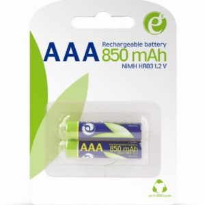 Gembird Rechargeable AAA instant batteries (ready-to-use), 850mAh, 2pcs blister pack