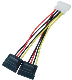 Transmedia 2x Sata Power Cable