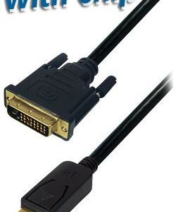 Transmedia DisplayPort plug to DVI 24 1 plug, 3,0 m