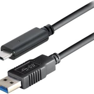 Transmedia USB type C plug - USB 3.1 type A plug, 1,0 m