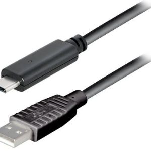 Transmedia USB type C plug - USB 2.0 type A plug 1,0m