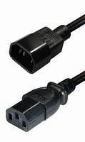 Transmedia IEC 60320 C14 plug-IEC 60320 C13 jack 3m