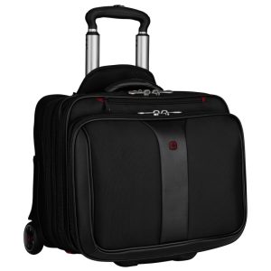 Wenger torba Patriot 2 za prijenosnike do 17" sa dodatnim slim case za 15.6" prijenosnik sa kotačima, crna