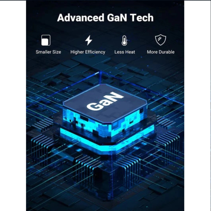 UGREEN GaN Tech zidni punjač 65W, 1×USB-A/3×USB-C, PD3.0/QC4.0+, crni - Slika 4