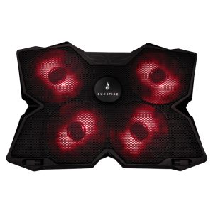 SureFire Bora Gaming podloga za hlađenje prijenosnika do 17", USB, crveni LED