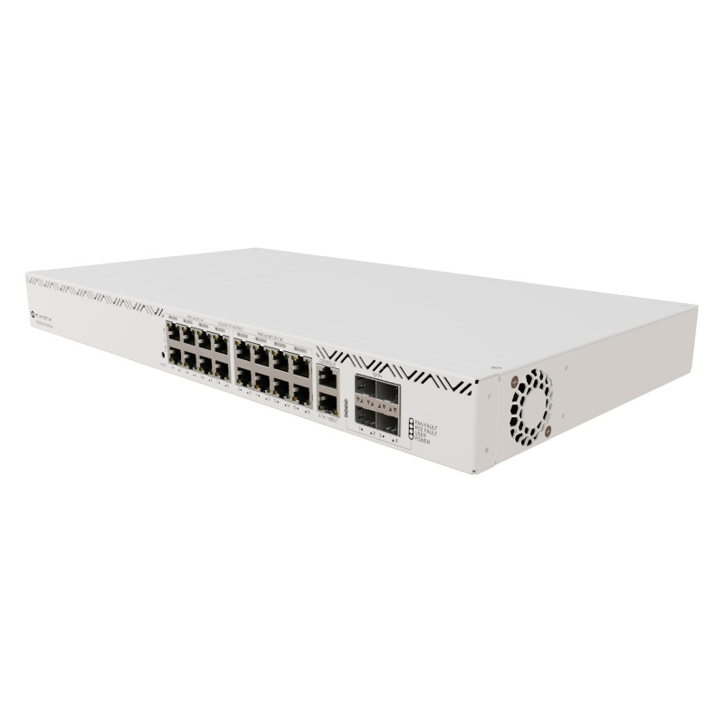 Mikrotik CRS320-8P-8B-4S+RM, ARM 32bit Dual-Core 800 MHz CPU, 256MB RAM, 32MB, 1-8 PoE+(802.3af/at), 9-16 PoE++(802.3af/at/bt), 4x10G SFP+, 8xPoE++ ports (802.bt), 1xRJ45, 1xGLAN, RouterOS L4 - Slika 5