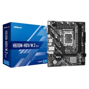 ASRock MB H610M-HDV/M.2 R2.0, S.1700, DDR4/3200MHz, PCIe 4.0, G-LAN, VGA/DP/HDMI, mATX