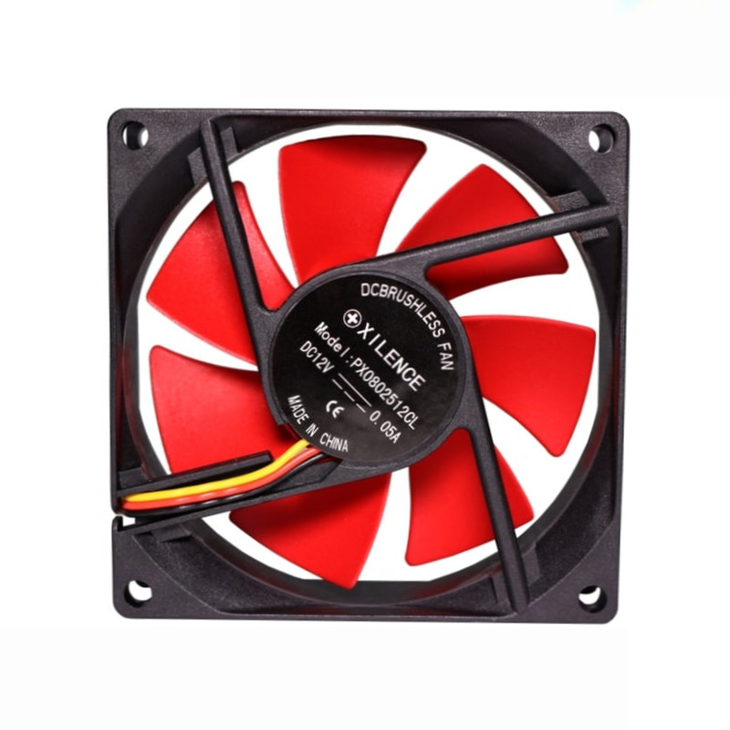 Xilence hladnjak za kućište 92×92×25mm, crno/crveni - Slika 2