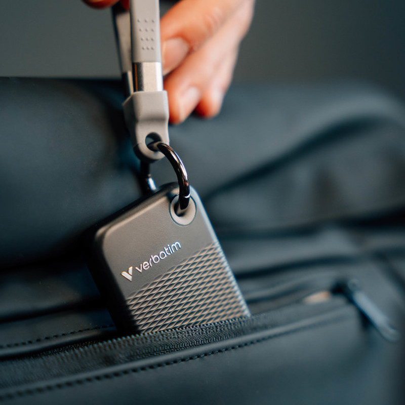 Verbatim Pocket 1TB SSD vanjski disk, USB 3.2 Gen2, Black/Grey - Slika 5