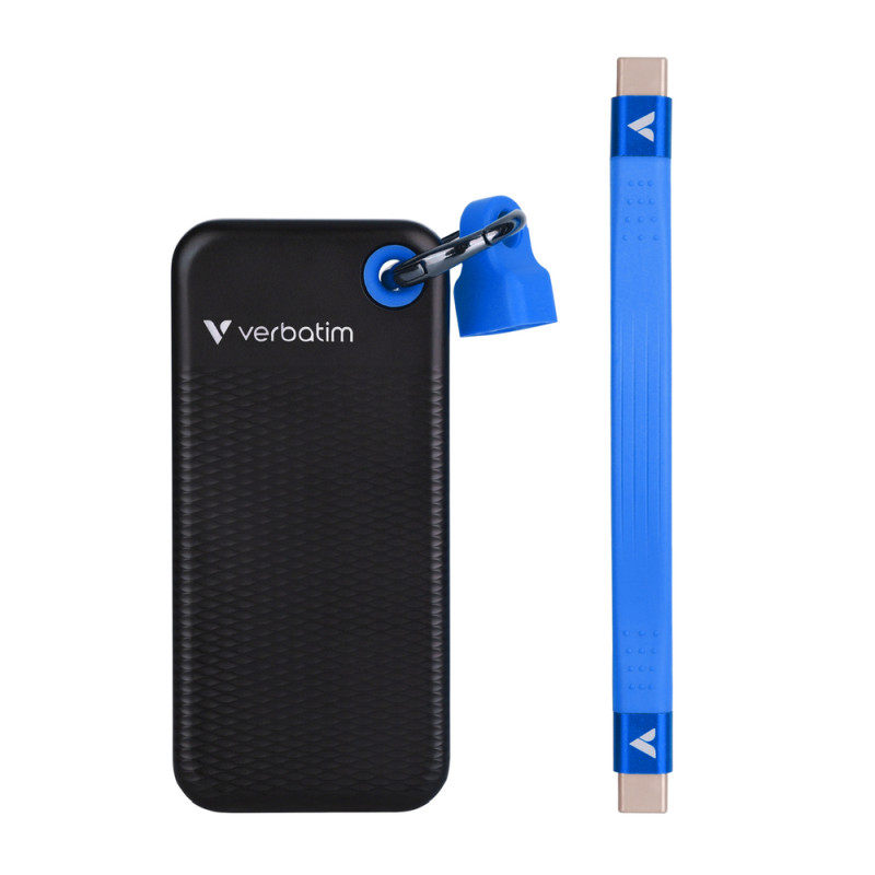 Verbatim Pocket 1TB SSD vanjski disk, USB 3.2 Gen2, Black/Blue - Slika 2