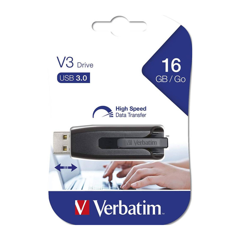 Verbatim V3 16GB USB3.2 Gen1, crni - Slika 5