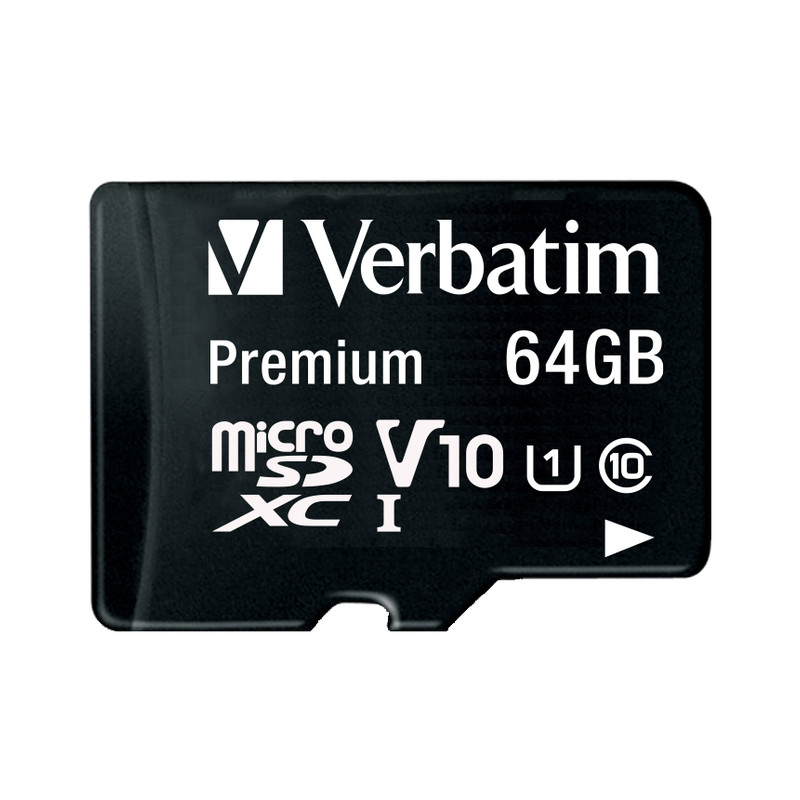 Verbatim memorijska kartica Premium Micro SDXC Secure Digital 64GB Class 10 + adapter