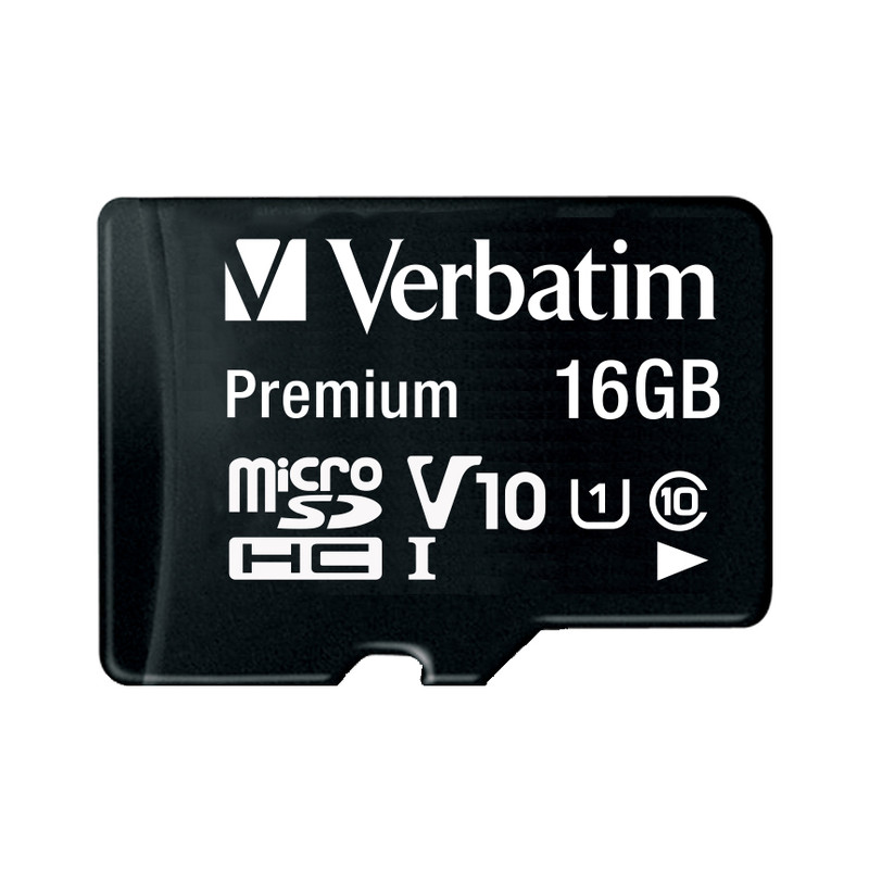 Verbatim memorijska kartica Premium Micro SDHC Secure Digital 16GB Class 10 + adapter