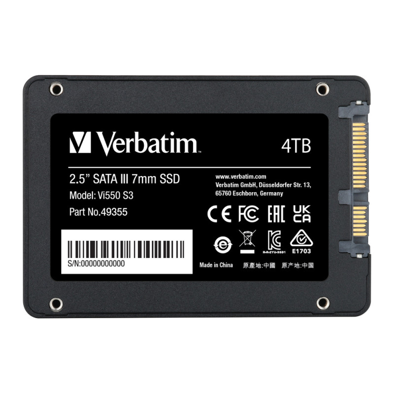 Verbatim Vi550 S3 4TB SSD SATA3 TLC, 2.5" - Slika 3