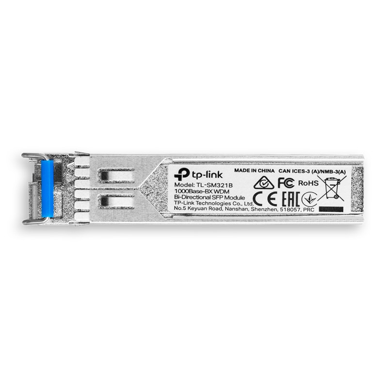 TP-Link 1000Base-BX WDM Bi-Direkcioni SFP Modul, LC konektor, TX:1310nm/RX:1550nm, single-mod, 10km - Slika 3