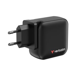 Verbatim Mini GaN zidni punjač 100W, 3×USB-C/1×USB-A, PD/QC 3.0