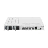 Mikrotik Cloud Router Switch 504-4XQ-IN, QCA9531 650 MHz CPU, 16×25G, 64MB RAM, 4×100G QSFP28 ports, 1×100Mbit manage port, RouterOS L5, desktop kućište, rackmount , dual hot-swap PSU
