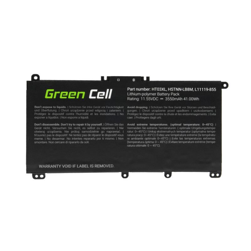 Green Cell (HP163) baterija 3550 mAh,11.55V HT03XL do HP 240 G7 245 G7 250 G7 255 G7, HP 14 15 17, HP Pavilion 14 15 - Slika 4