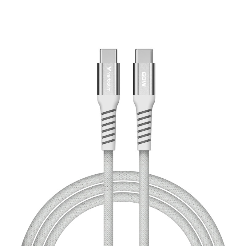 Verbatim Sync & Charge Magnetic kabel USB-C na USB-C 60W 120 cm - sivi