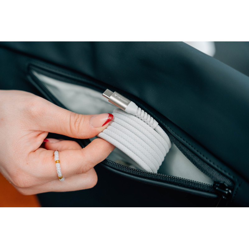 Verbatim Sync & Charge Magnetic kabel USB-C na USB-C 100W 120 cm - sivi - Slika 5