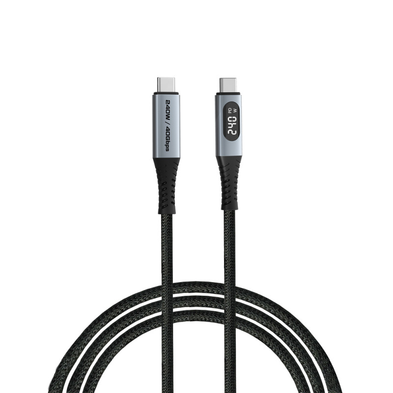 Verbatim Sync & Charge kabel USB-C na USB-C, USB4, 240W 40 Gbps zaslon 120 cm