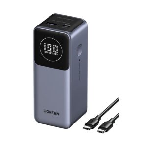 UGREEN Nexode prijenosni punjač (Powerbank) 12000mAh, 100W brzo punjenje, 1×USB-A/2×USB-C, PD3.0/QC3.0, sivi
