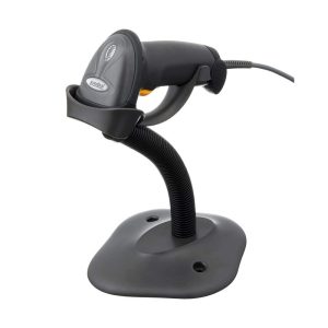 Zebra LS2208 1D laserski barcode čitač + stalak, USB, antracit