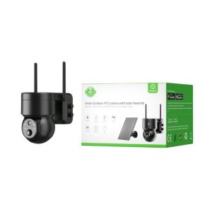 WOOX WiFi Smart vanjska kamera + solarni panel za punjenje, Full HD 1080P, PTZ,  microSD, baterija 5200mAh, IP65 vodootporna, Alexa & Google Assistant, WooxHome app (R3569)