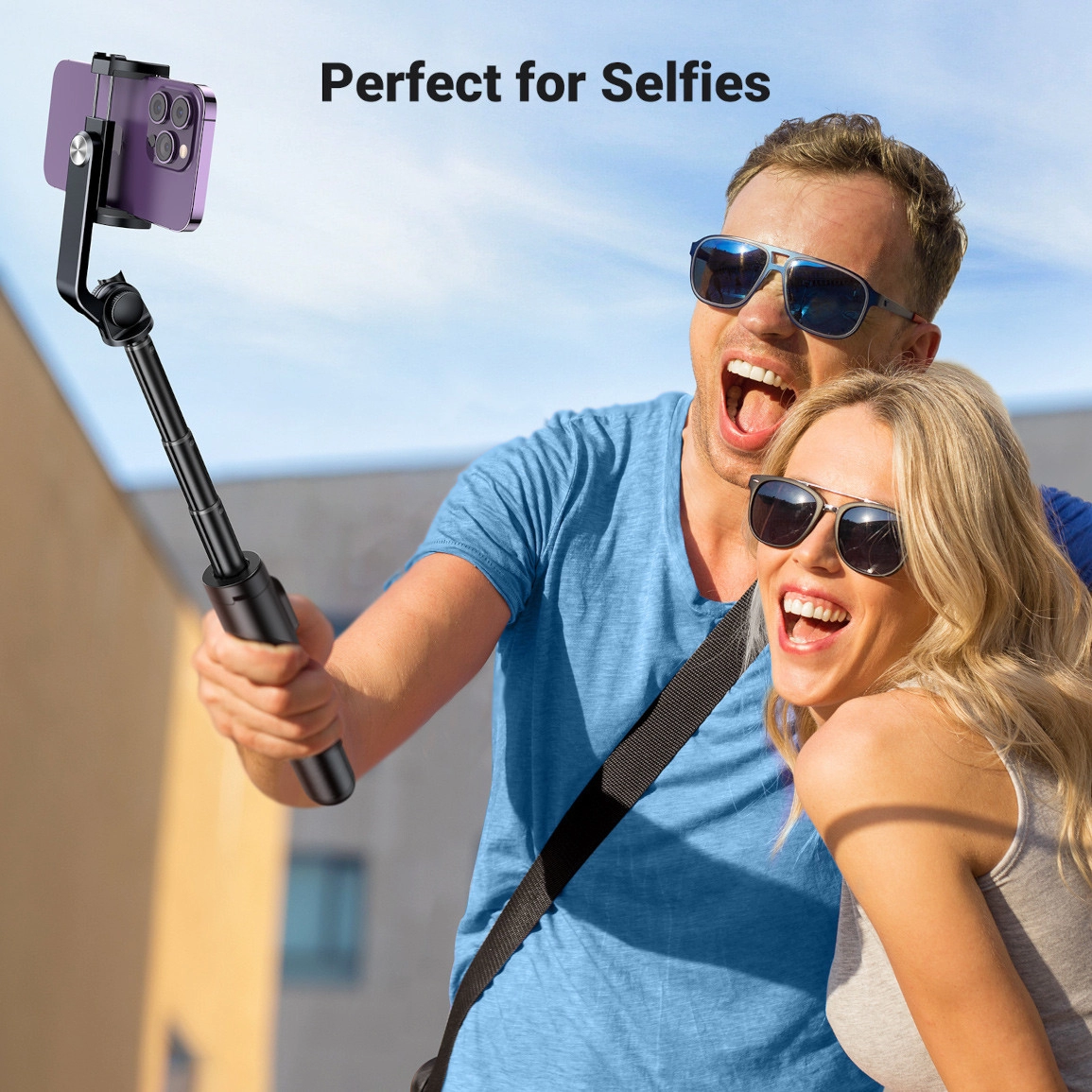 UGREEN Selfie stick 3u1 Tripod s bluetooth daljinskim do 6.8 incha, crni - Slika 4