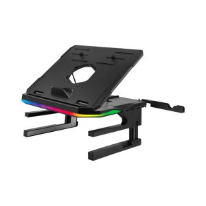 Enermax ELS001 podesivi i sklopivi RGB stalak za prijenosnike do 17", crni