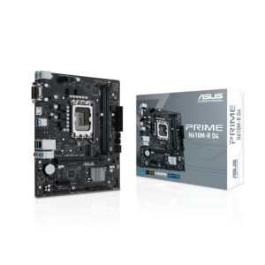 Asus MB H610M-R D4-SI, S.1700, Intel H610, DDR4/3200, PCIe 4.0, G-LAN, VGA/HDMI/DVI-D, mATX
