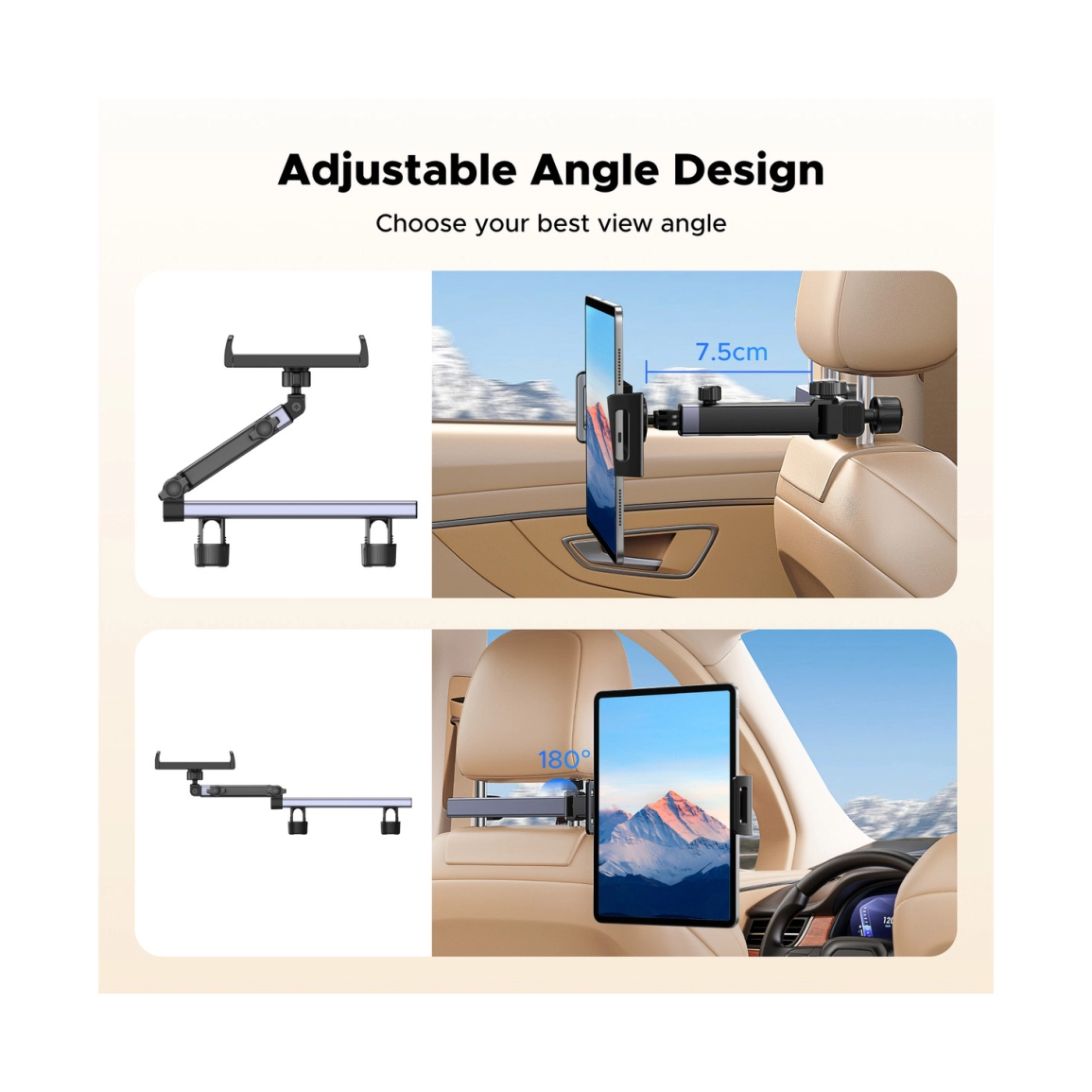 UGREEN držač za smartphone, za auto, crni - Slika 2