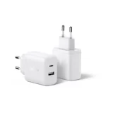 UGREEN zidni punjač 20W, 1×USB-C, 1x USB-A, bijeli