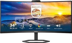 Philips 34" 34E1C5600HE/00 WQHD (3440x1440) VA curved 21:9, 5MP built-in webcam, HAS+tilt, 300 cd/m2, 3000:1, 1xHDMI, 1xDP, 1xUSB-C, 4xUSB-A, zvucnici 5W x 2, crni
