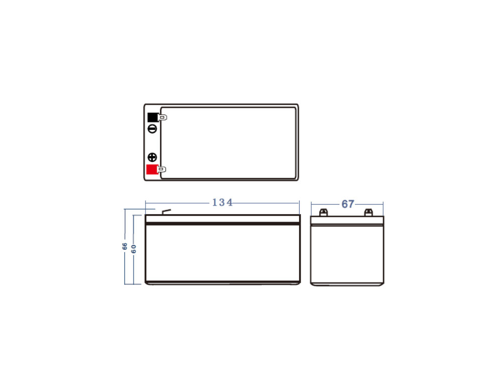 Green Cell (AGM19) baterija AGM 12V/3.3Ah - Slika 4
