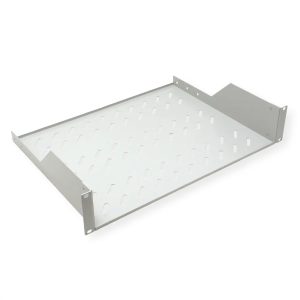 Roline 19" 2U fiksna polica, D=350mm, nosivost 25kg, siva