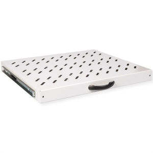 Roline 19" 1U izvlaćiva polica, D=350mm, nosivost 25kg, siva