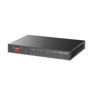 Mercusys 10-Port Gigabit Desktop preklopnik (Switch) 10×10/100/1000Mbps, 8-Port PoE+, Plug & Play, Auto-Negotiation, Auto-MDI/MDIX, metalno kučište