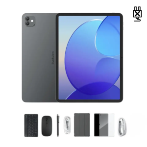 BLACKVIEW Tablet Link 8 WiFi, 12/256 GB, 12.7" HD (2160×1600) IPS, 13MP/18MP, DokeOS P 4.2 + gratis preklopna torbica, stylus pen, tipkovnica, miš, 3.5mm slušalice, zaštitna folija, bez adaptera, sivi