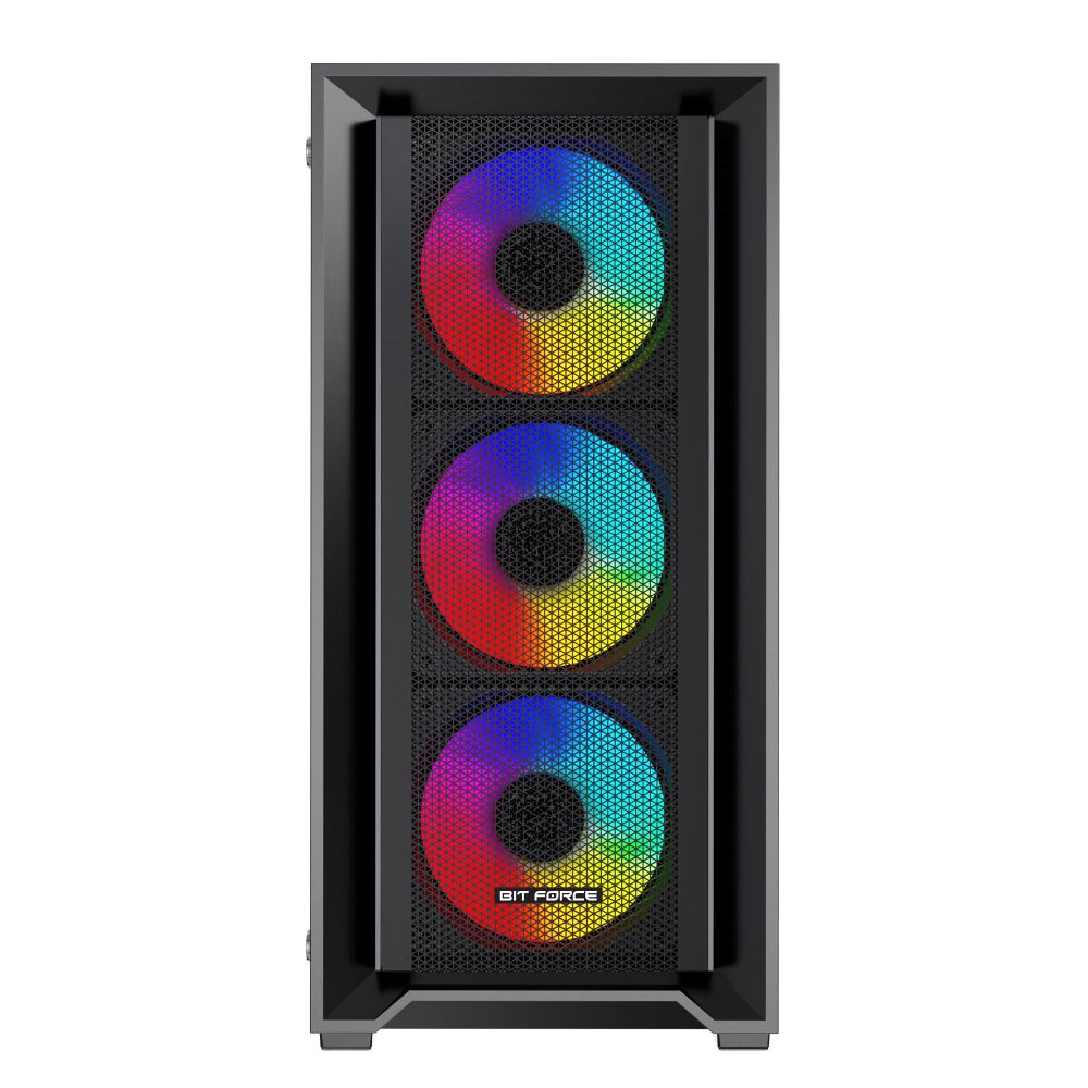 Bit Force VOLTRON ARGB-C4 Gaming Midi Tower ATX kućište bez napajanja, crno - Slika 3
