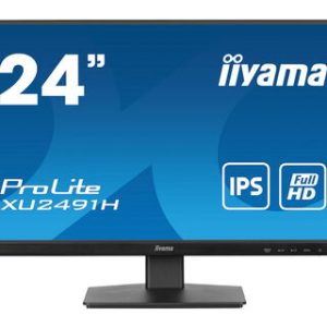 IIYAMA 24" XU2491H-B1 FHD (1920x1080) IPS 16:9, 100Hz, 300cd/m2, 1300:1, 0.5ms, HDMI, DP, tilt