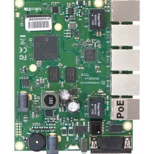 Mikrotik RouterBOARD 450Gx4, 716MHz Atheros CPU, 1 GB RAM, 5×GLAN ports, PoE OUT on port #5, RouterOS L5