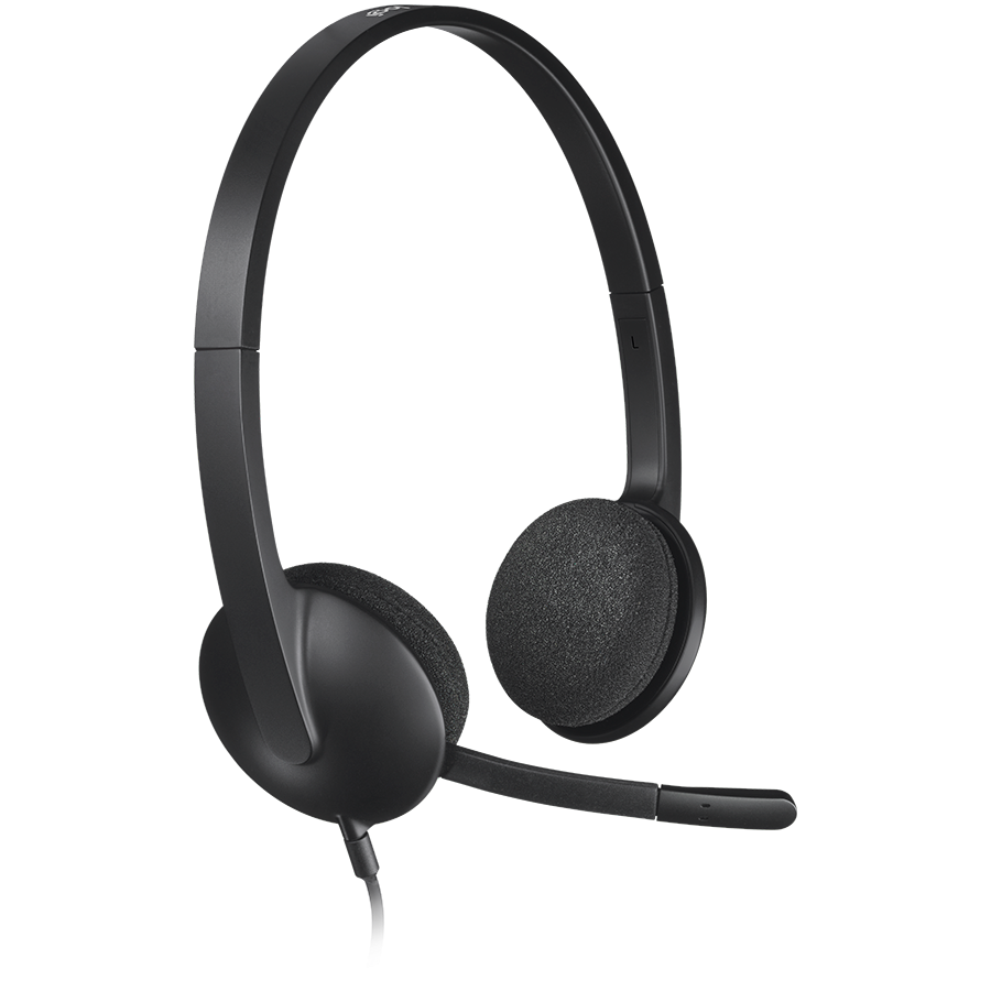 LOGITECH H340 Corded Headset - BLACK - USB - Slika 3